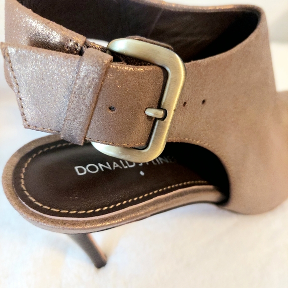 Donald J. Pliner Metallic Brown Heeled Mules - Picture 7 of 8